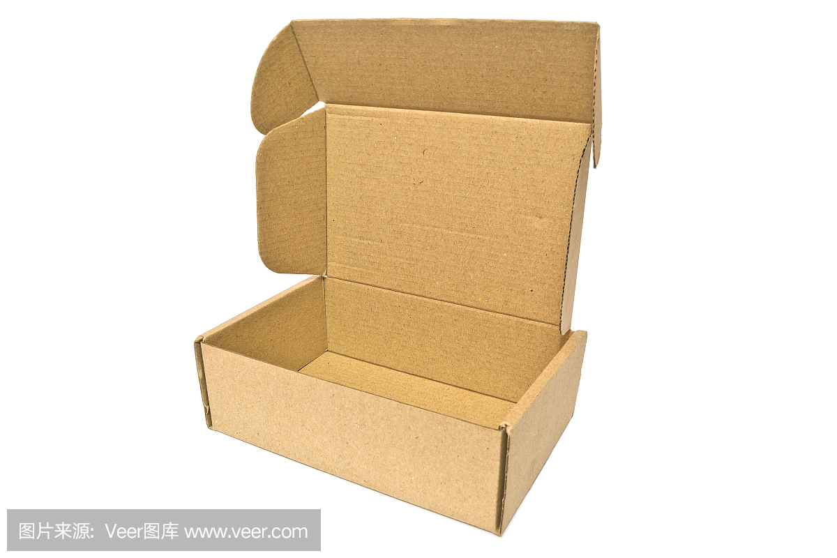 纸板箱递送服务,移动,包装或礼物孤立在白色背景